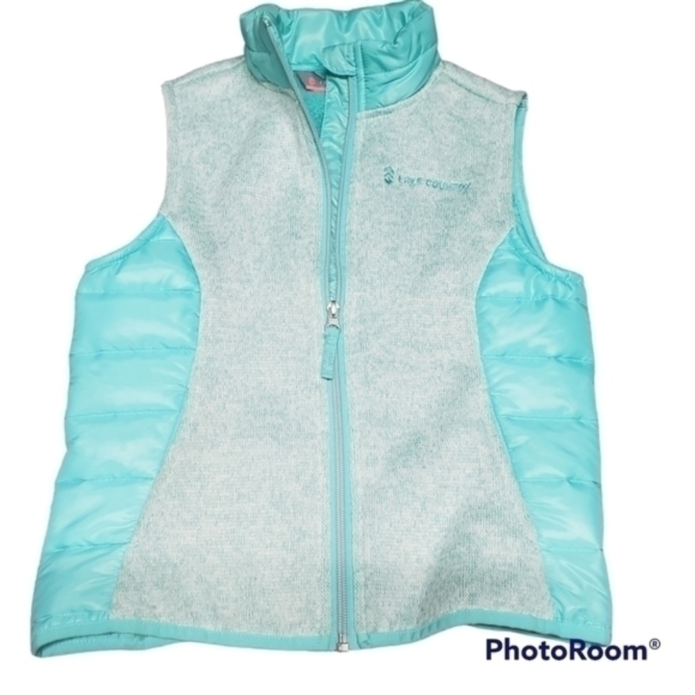 𝅺Free‎ country Full Zip Vest Size 7/8